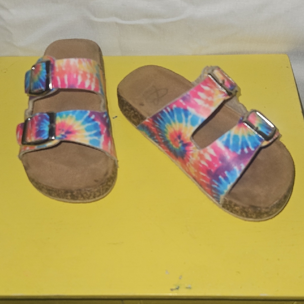 Colorful Tie-Dye Kids Sandals